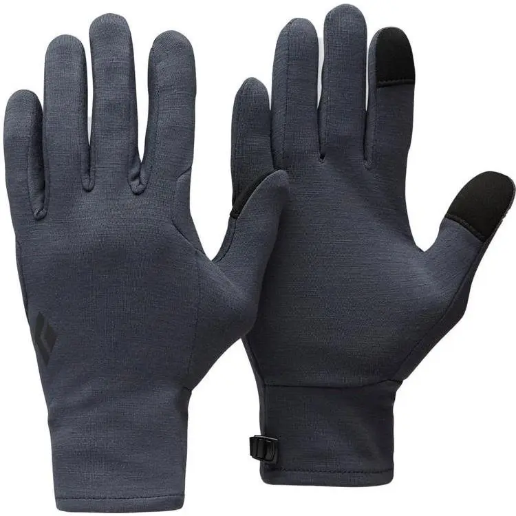 Black Diamond Black Diamond Midweight Wool Liners Charcoal