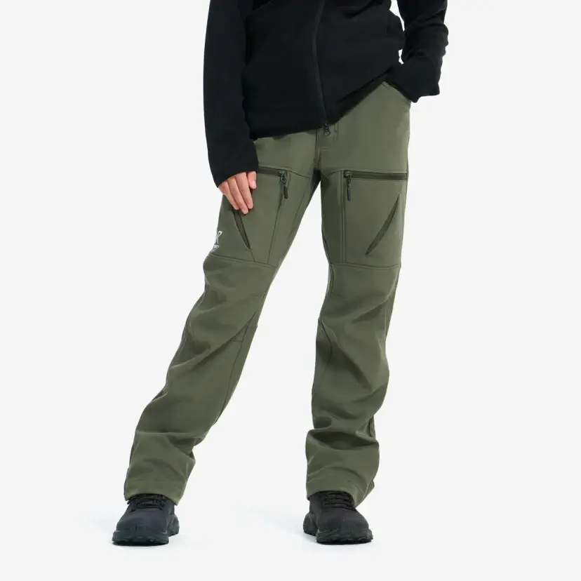 RevolutionRace Hiball Softshell Pants Teens Grape Leaf