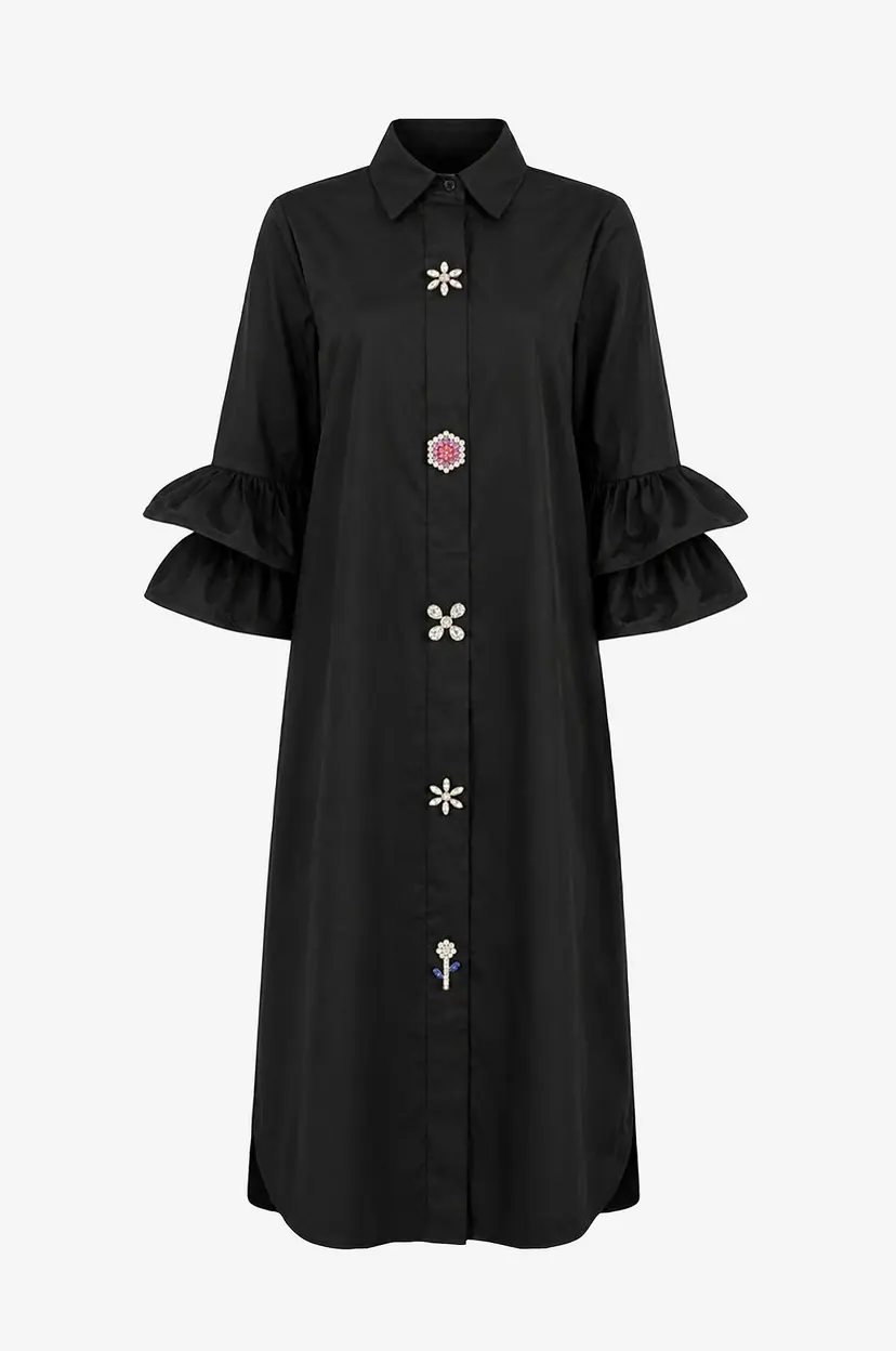 Costamani Skjorte Amina Long Shirt - Svart