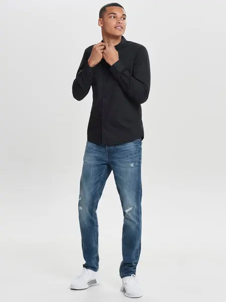 Only & Sons Onspoplin Btn Down Shirt Ls Noos