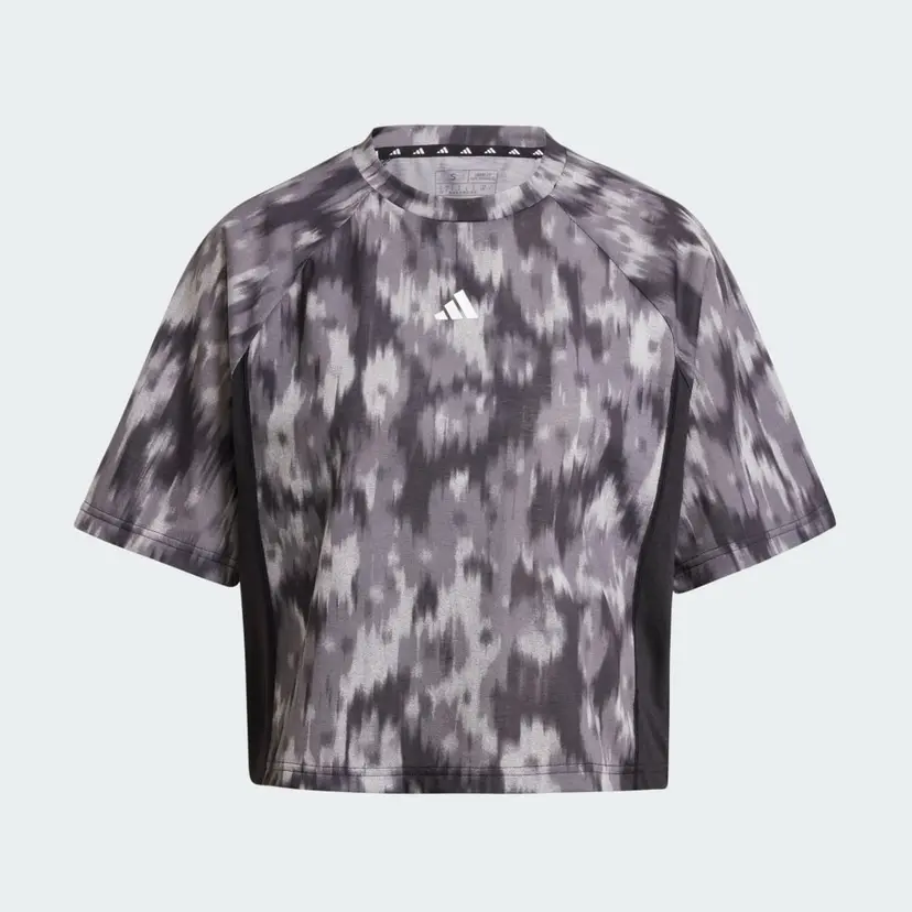 Adidas Train Essentials Allover Print Flower Tie-Dye T-Shirt