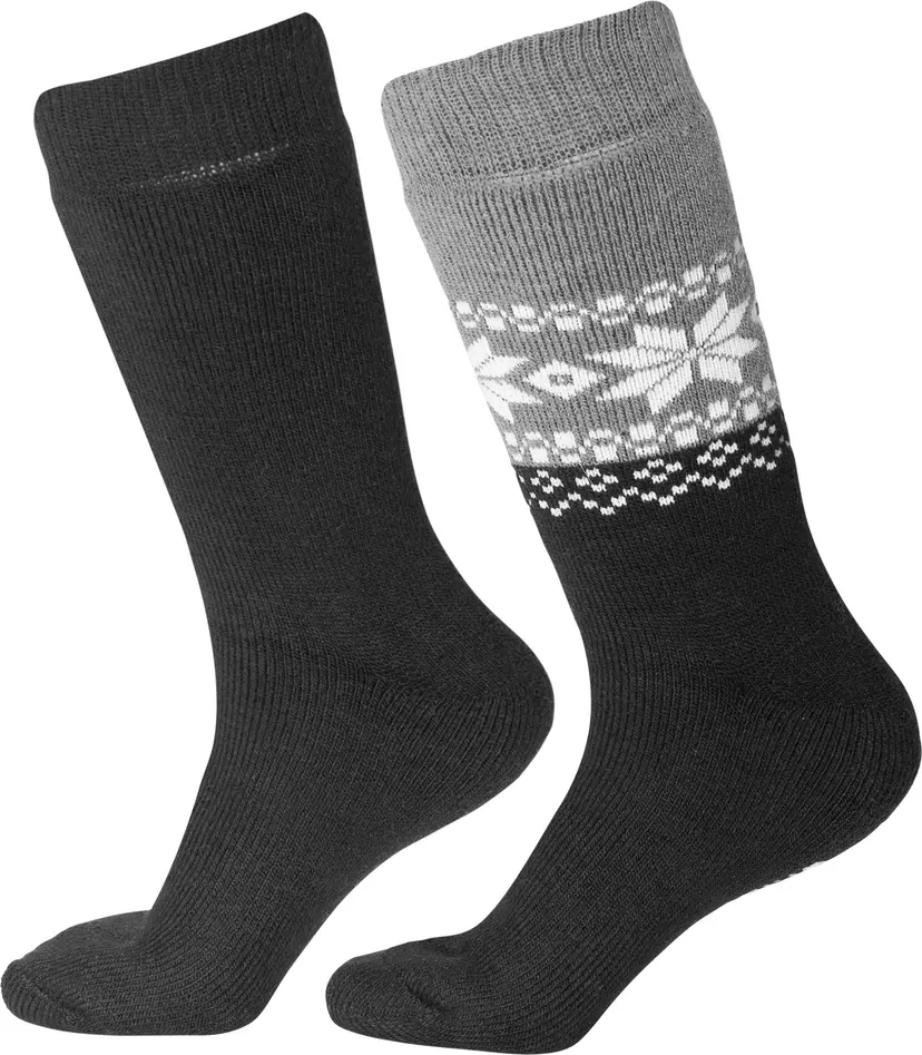 Gridarmor Gridarmor Unisex Alpacka Wool Heritage Socks 2-pack Black Beauty