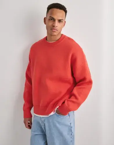 Que Sera Sera Que Sera Sera Connor Cotton Knit Strikkegensere Rød