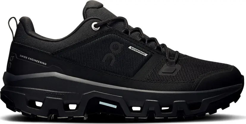 On On Women's Cloudrock Low Waterproof Black/Black