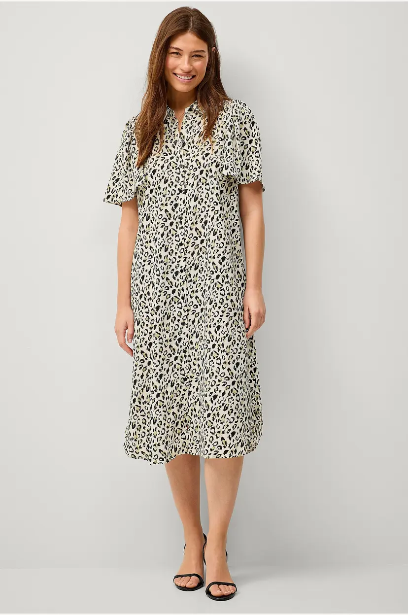 Vila Skjortekjole viJona 2/4 Shirt Dress - Beige