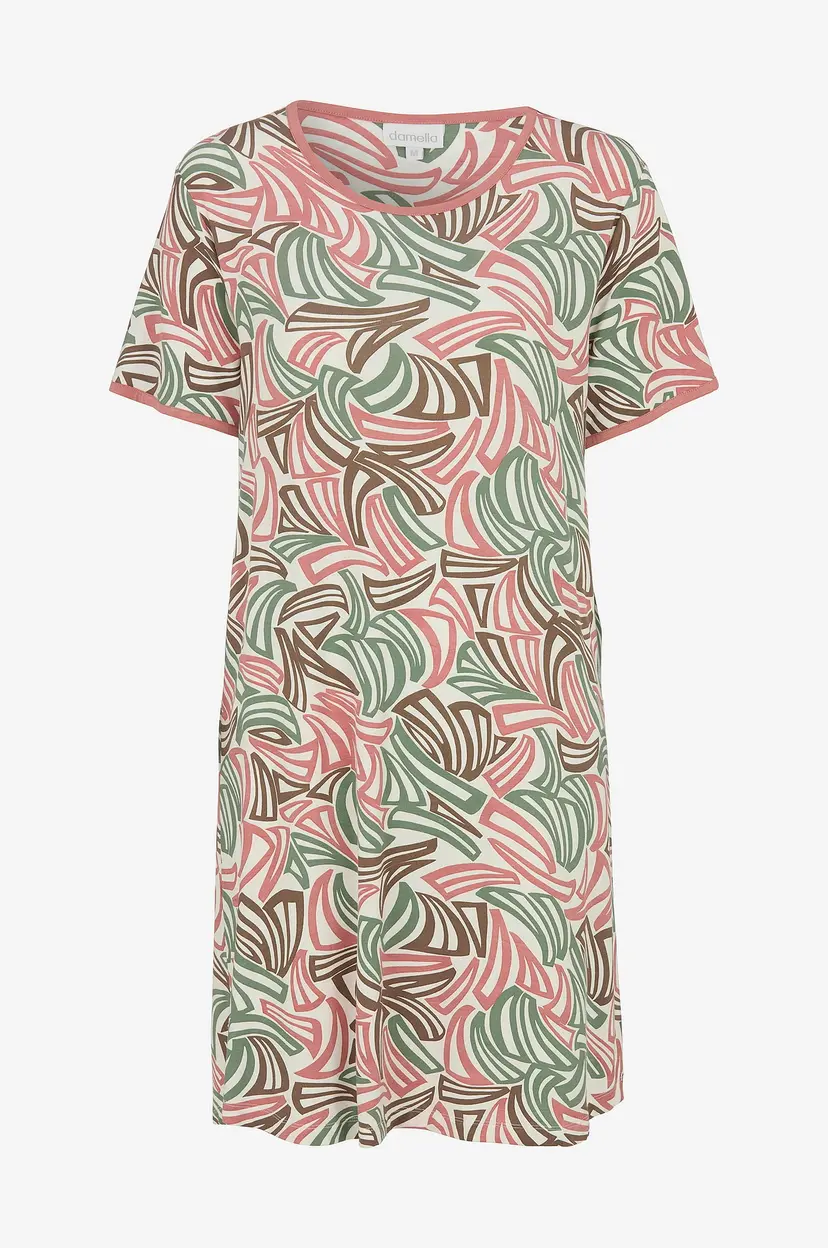 Damella Nattkjole Soft Bamboo Nightdress - Flerfarget
