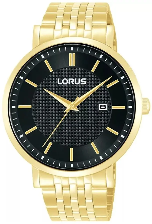 Lorus Lorus Herreklokke RH958RX9 Dress Sort/Gulltonet stål Ø42 mm