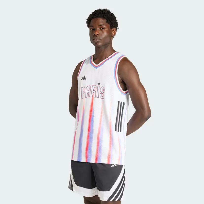Adidas Paris Basketball Bortetrøye Herre