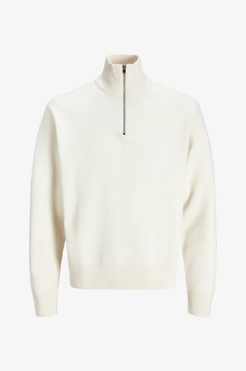 Jack & Jones Junior Genser jorVesterbro Knit Half Zip Jnr - Beige
