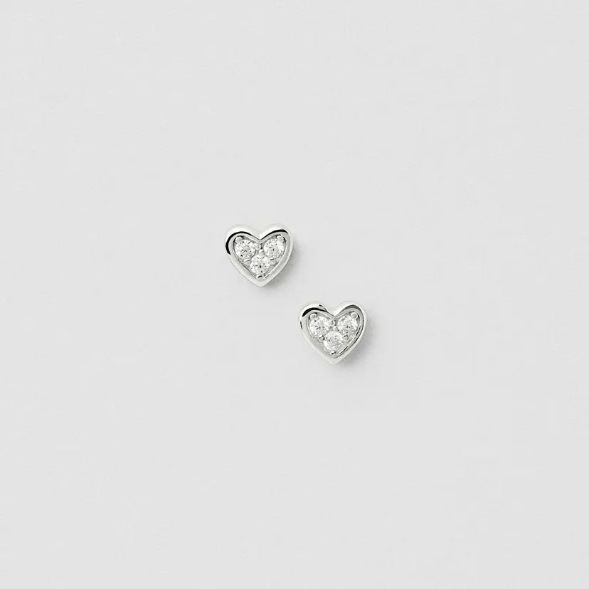 Safira Bling Heart Studs