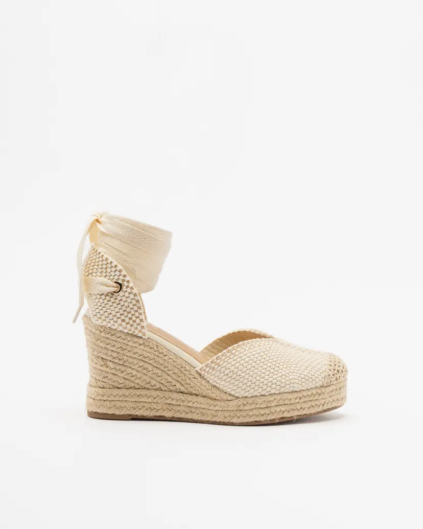 Gloss Gloss MGA6-S43 Beige Wedge espadrilles