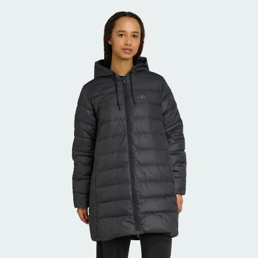 Adidas Essentials CLIMAWARM 3-Stripes Light Down Hooded Parkas