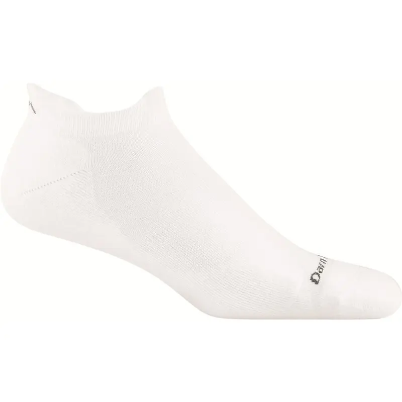 Darn Tough Darn Tough Run No Show Tab Ultra-Lightweight with C White