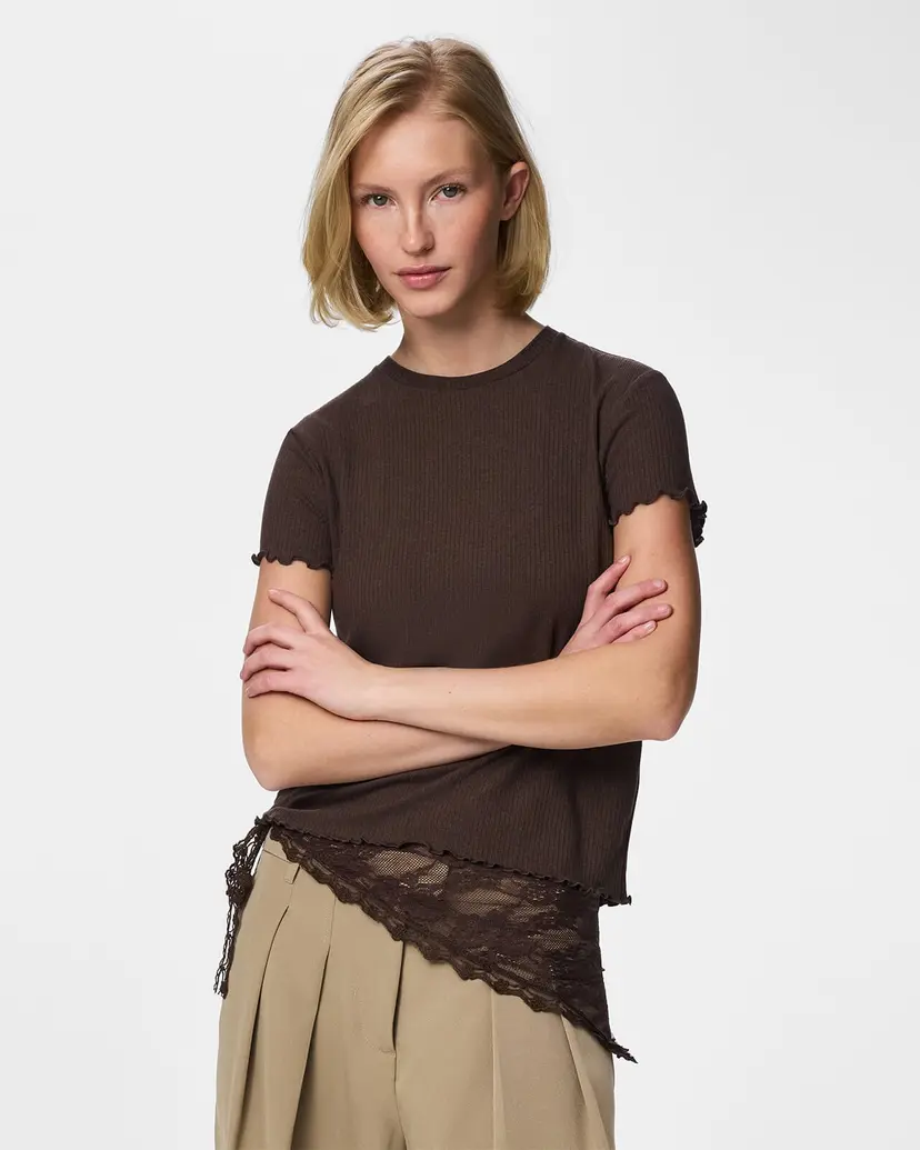 Pieces T-skjorte Nicca O-neck