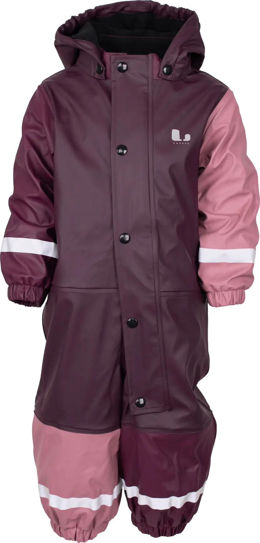 Lindberg Lindberg Kids' Fagerhult Rain Baby Overall Fleece Plum/dry Rose
