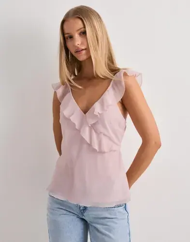 Nelly Nelly - Rosa - Flounce v-neck top