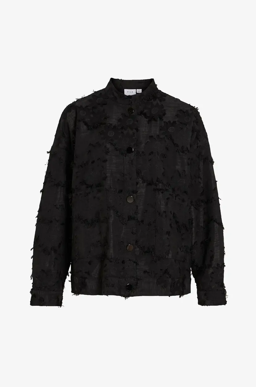 Vila Skjorte viSeia L/S Shirt - Svart