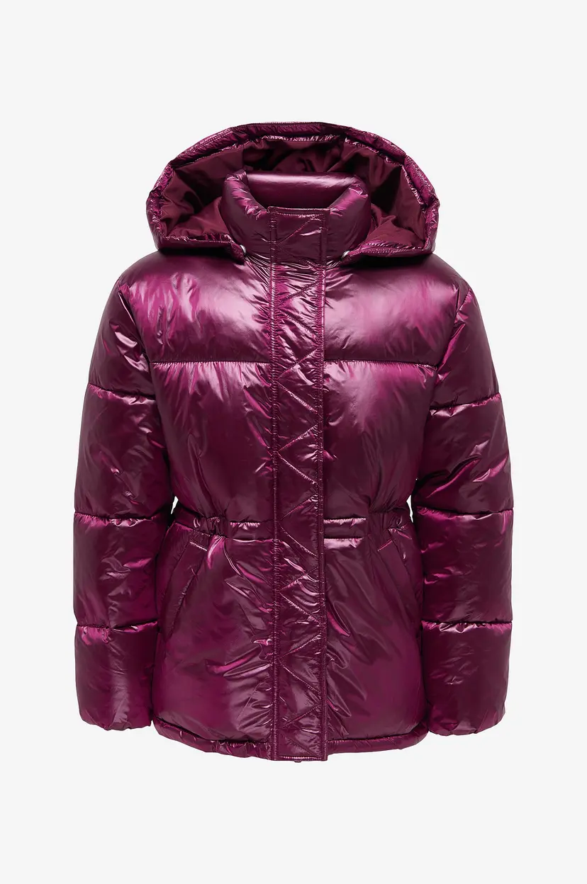 Kids Only Pufferjakke kogBerga Shiny Puffer VD Otw - Rød