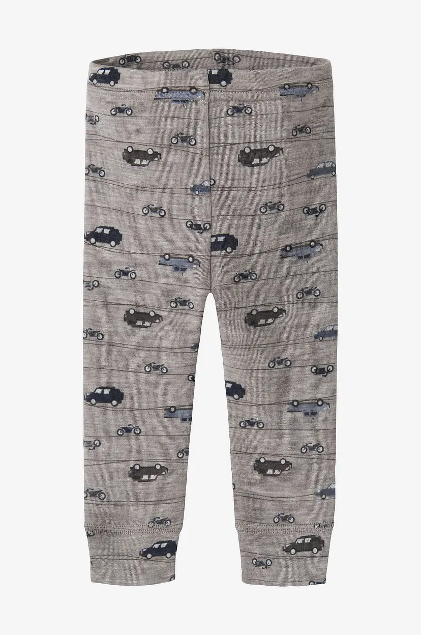 Name it baby Leggings Nbmwang Wool Rib Longjohn - Grå