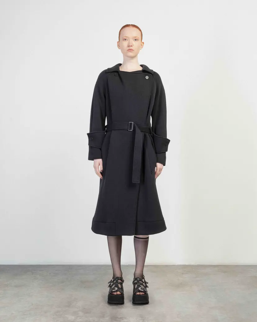 Ixos Ixos K23I10118 Black Long overcoat