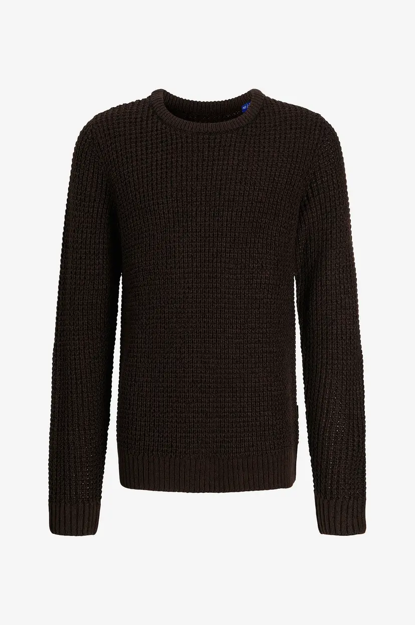 Jack & Jones Junior Genser jjGlobal Knit Crew Neck Jnr - Brun