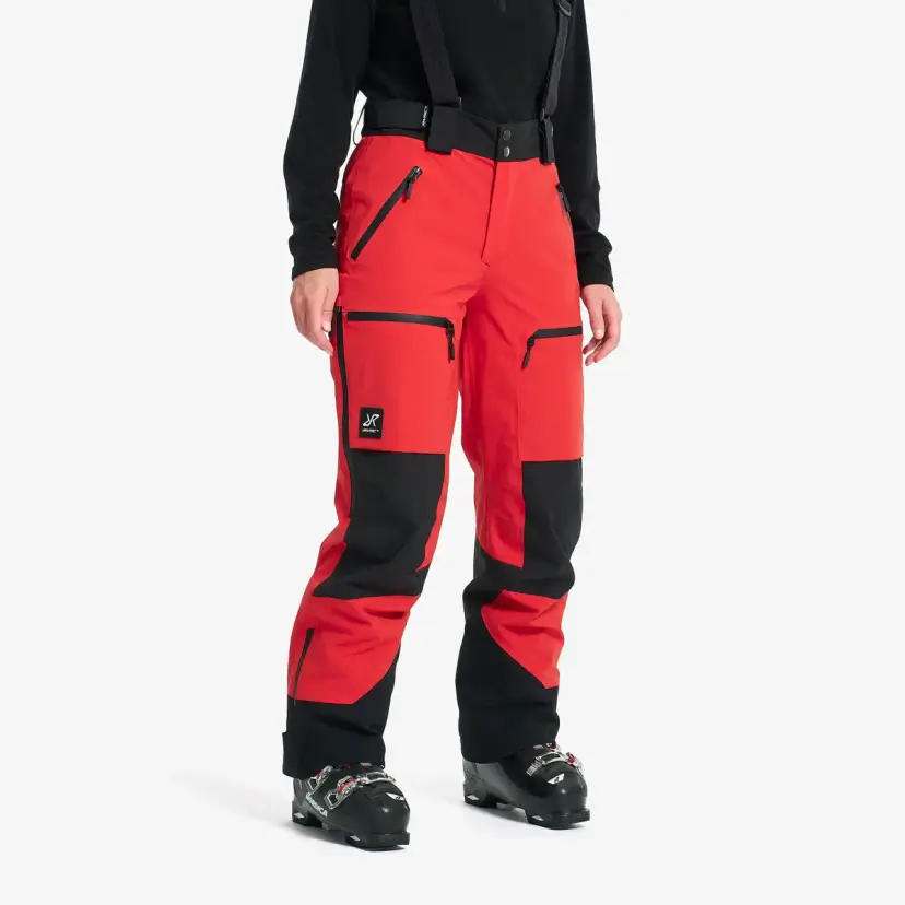 RevolutionRace Accxel 2L Ski Pants Dame Aura Red/Black