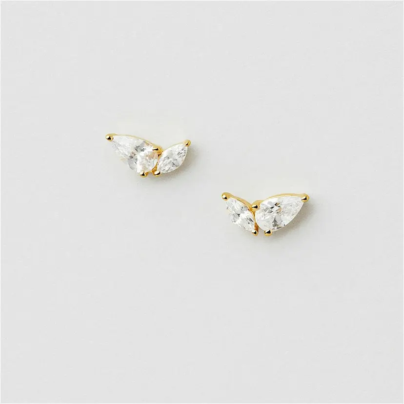 Safira Duo Drop Studs