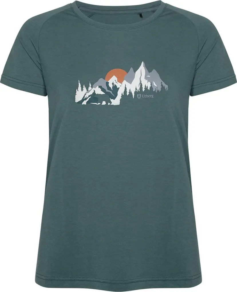 Urberg Urberg Women's Printed Tree Tee Silver Pine