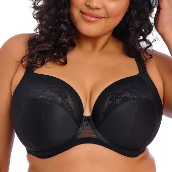 Elomi Elomi BH Nerina Underwire Plunge Bra Svart I 70 Dame