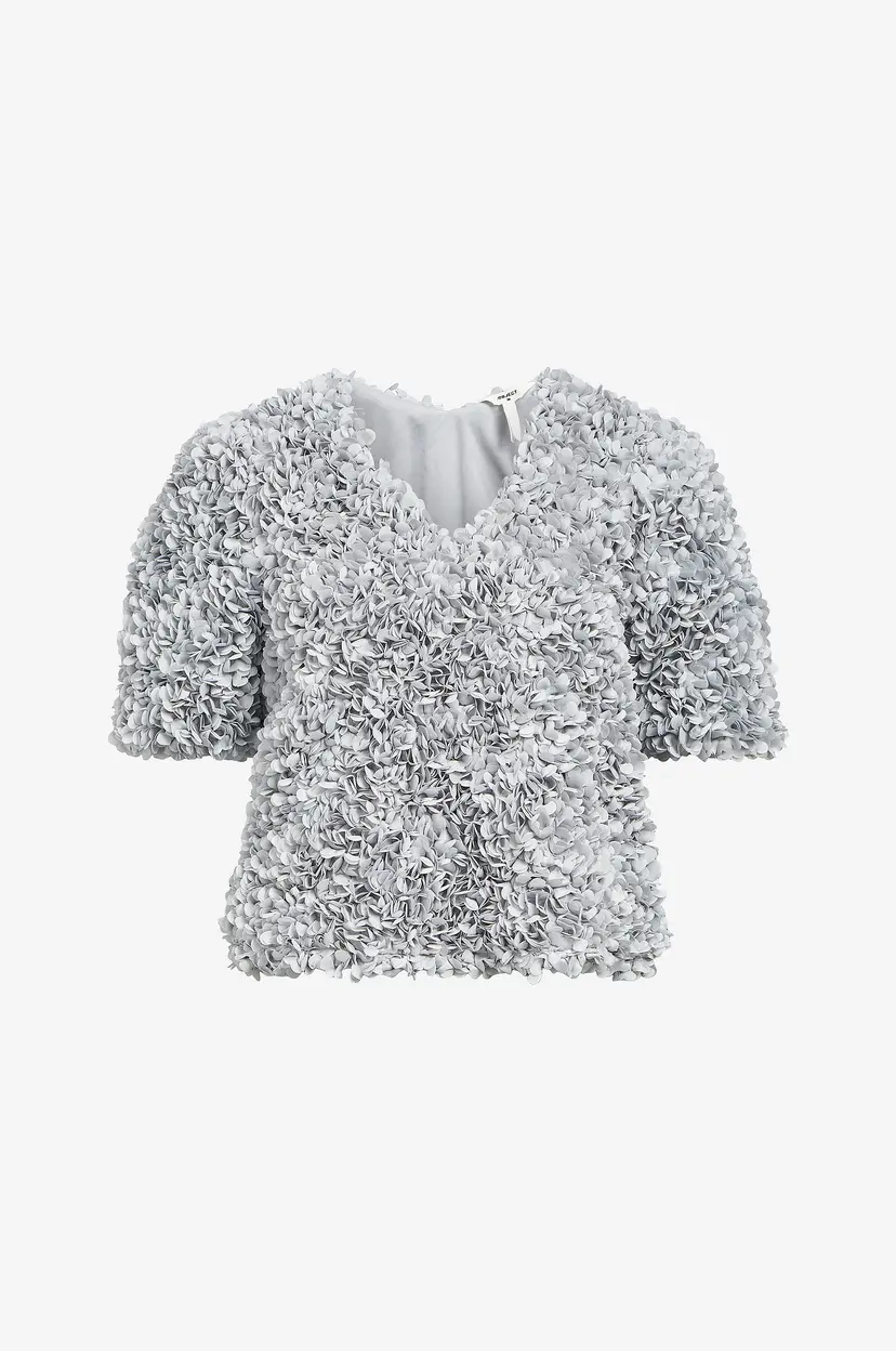 Object Collectors Item Topp objSparta S/S V-neck Top 136 - Grå