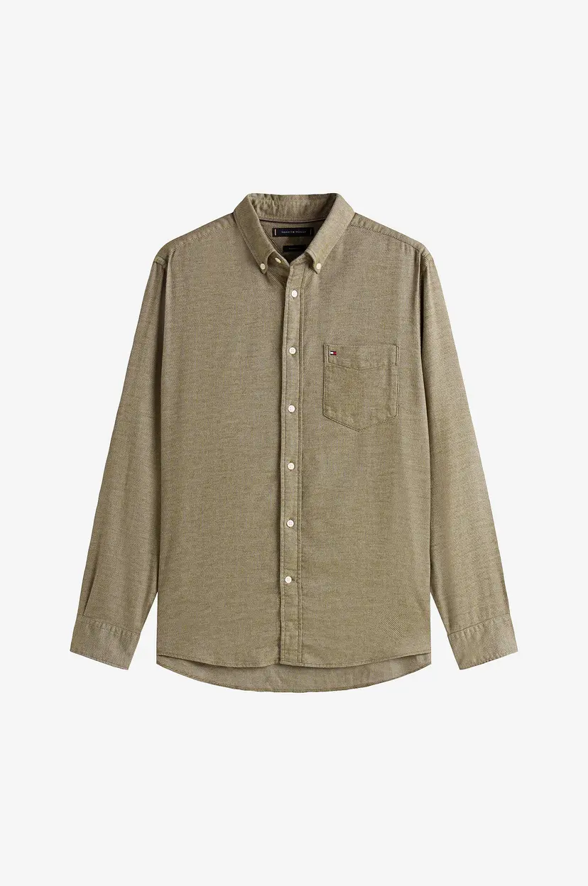Tommy Hilfiger Flanellskjorte Flannel Dobby Rf Shirt - Grønn