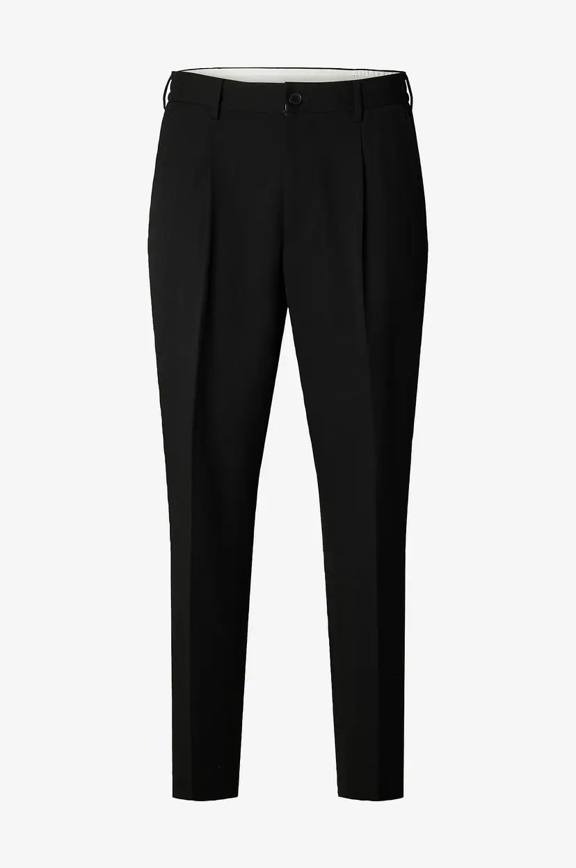 Selected Men Bukser Slm190-Reg Tapered Finn Flex Pants - Svart