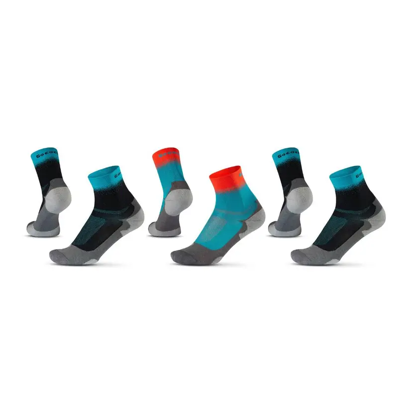 Gococo Light Sport High Regnbåge Svart/Svart/Mörkturkos - 42-44