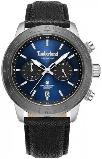 Timberland Timberland Herreklokke TDWGF0075101 Raynham Blå/Lær Ø44 mm