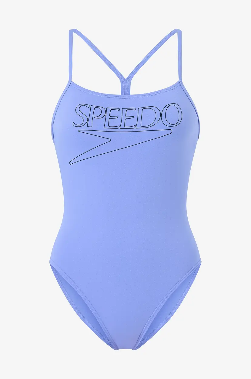 Speedo Badedrakt Endurance+ Logo Thin Strap Swimsuit - Blå