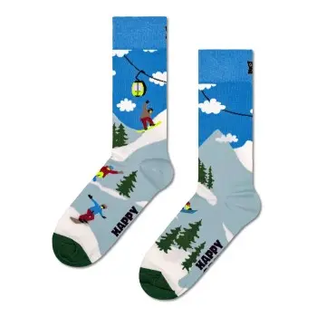 Happy Socks Happy socks Strømper Snowboard Sock Blå bomull Str 36/40