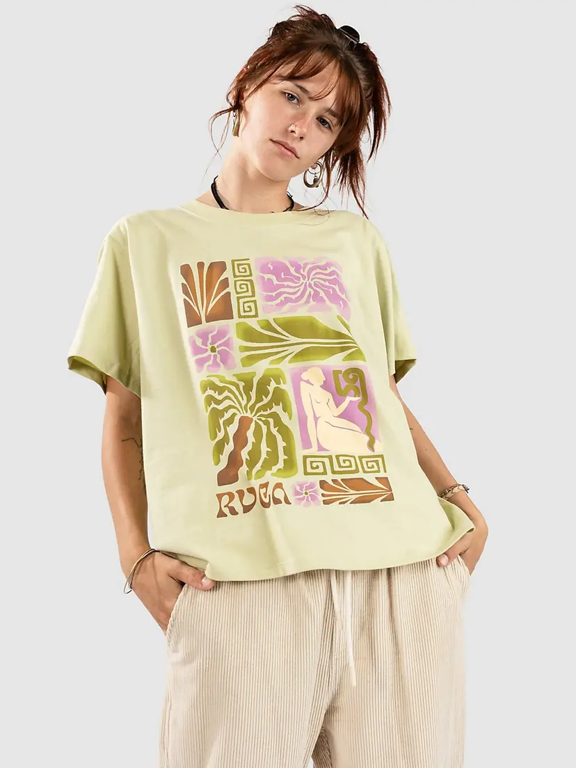 RVCA RVCA Natural Tapestry T-skjorte grønn