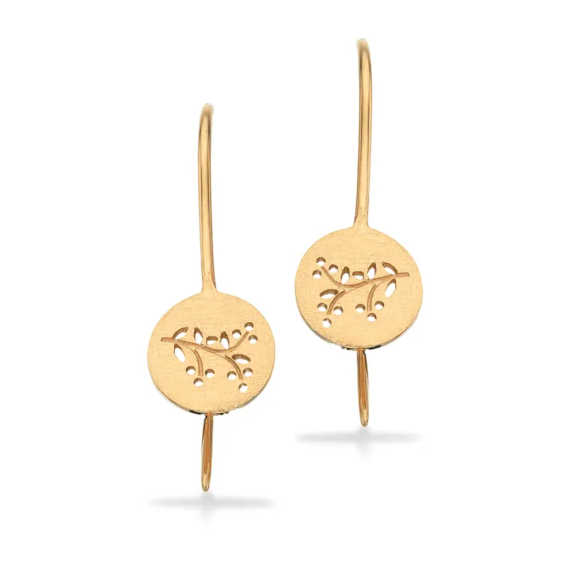 Scrouples Scrouples Øreringe - Prima Vera øreringe i 14 karat guld - 118355