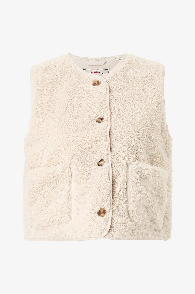 Levi's Pilevest Rema Sherpa Vest - Hvit