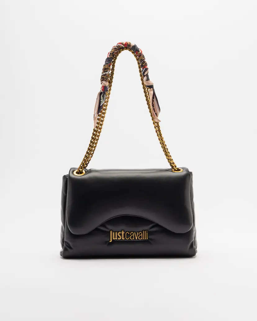 Just Cavalli Just Cavalli Puffy Floulard Black Shoulder bag