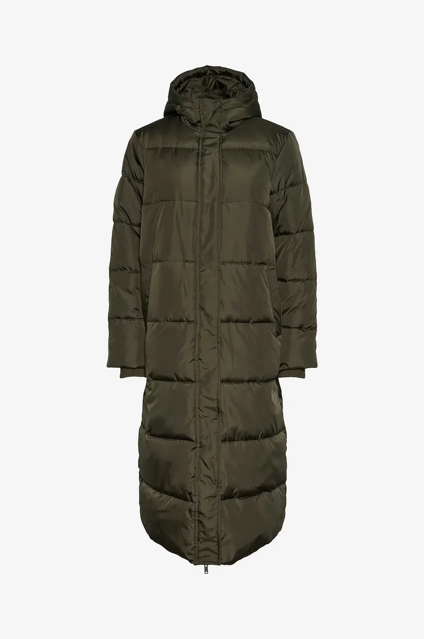 Pieces Jakke pcMaddie Long Puffer Jacket - Grønn