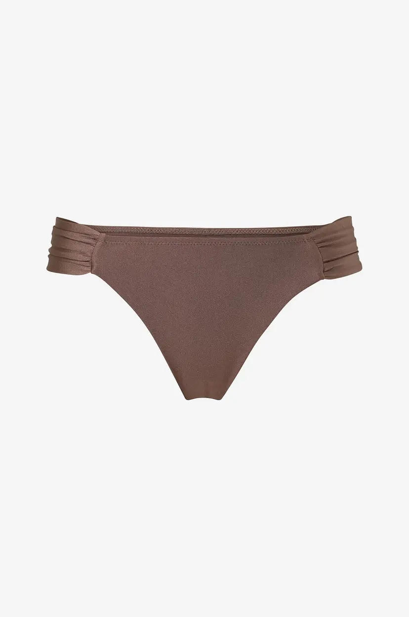 Drop of Mindfulness Bikinitruser Swim Ruched Bikini Bottom - Brun