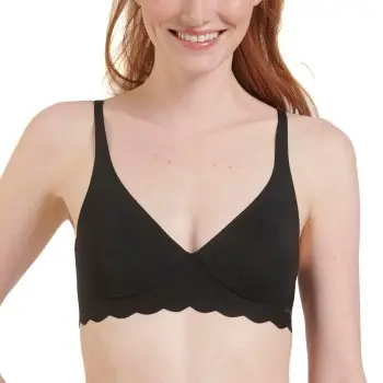 Sloggi Sloggi BH ZERO Microfibre 2.0 Soft Bra Svart X-Small Dame