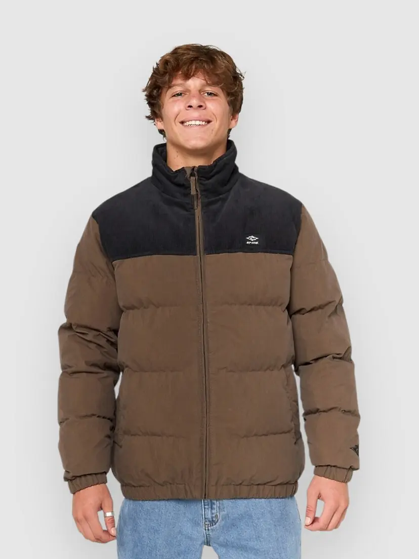 Rip Curl Rip Curl Fade Out Cord Puffer Jakke brun