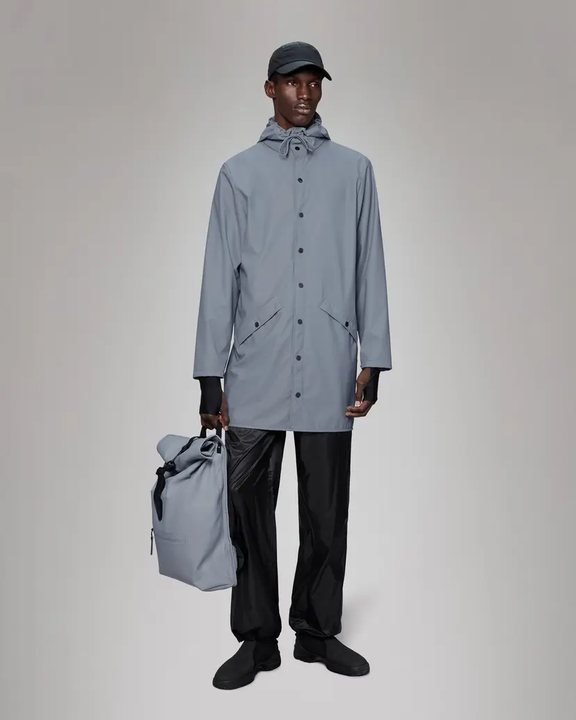 Rains Rains Long Jacket W3 Blue Parka