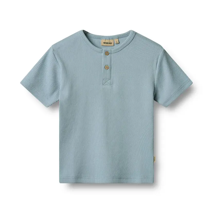 Wheat Wheat T-Shirt Lumi Calm Blue (98 /3 år)