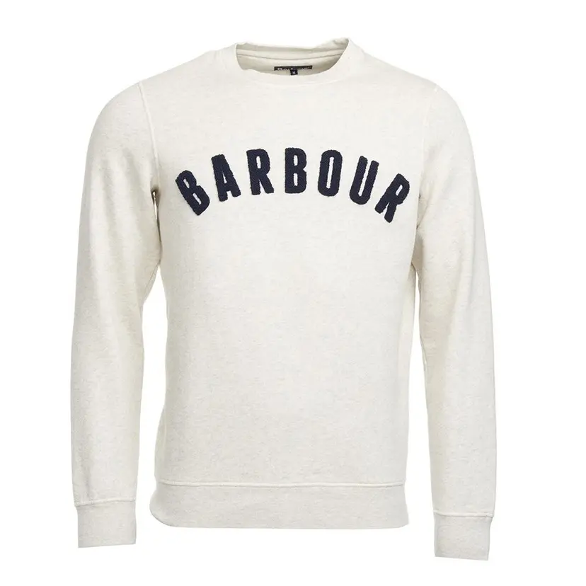 Barbour Barbour Men's Prep Logo Crew Ecru Marl