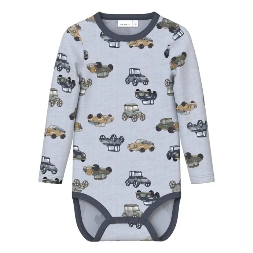 NAME IT Name It - Body Ull Wang Cars Gray Dawn AOP