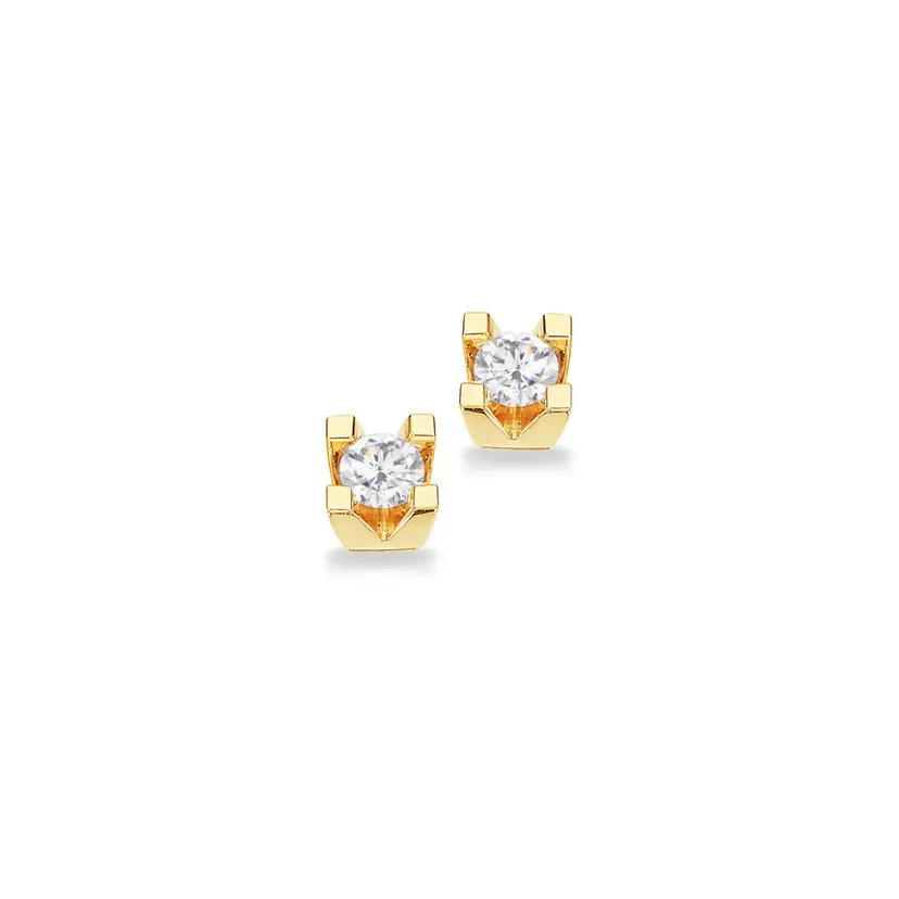 Kleopatra Scrouples - Kleopatra guld øreringe med 0,15ct diamant