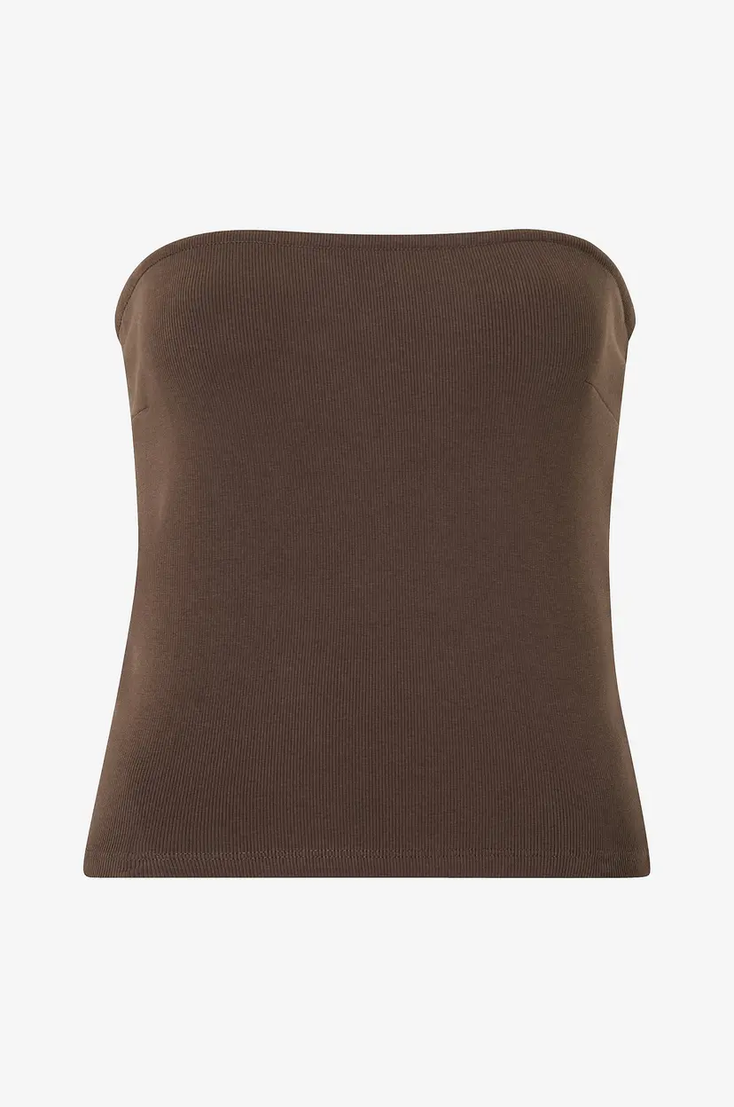 Gina Tricot Tubetopp Super Stretch Tube - Brun